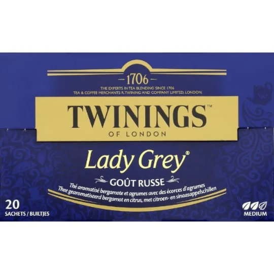 Thé noir Lady Grey goût russe x20
