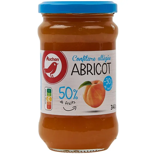 Confiture allégée d'abricots