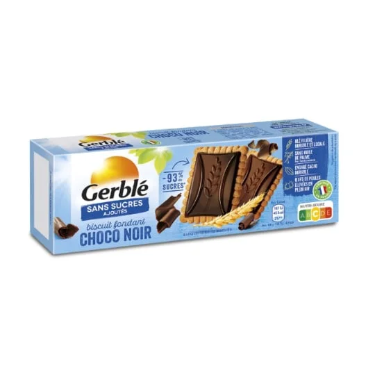 Biscuits chocolat léger s/sucres ajoutés