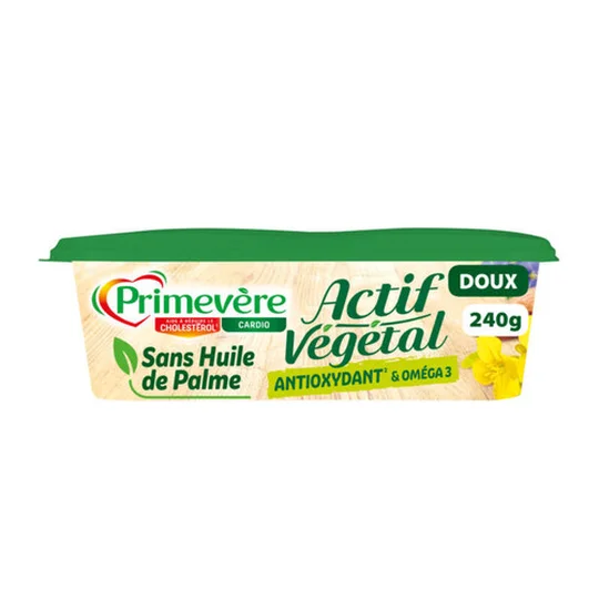 Actif Végétal Tartine & Cuisson Matière Grasse à Tartiner