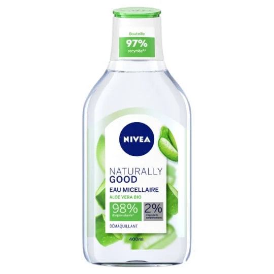 Eau micellaire démaquillant à l'aloé vera