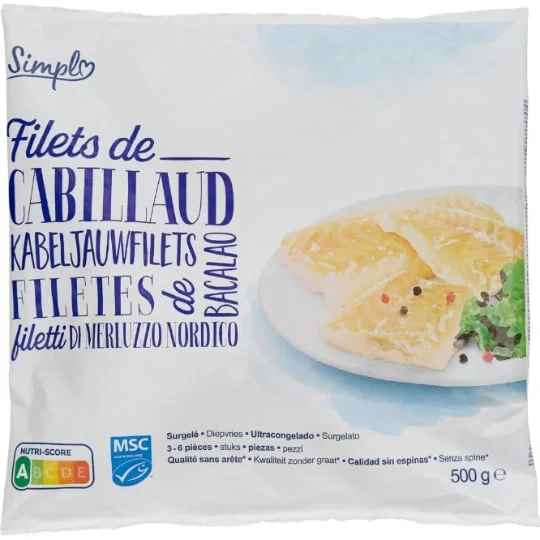 Filets de cabillaud SIMPL