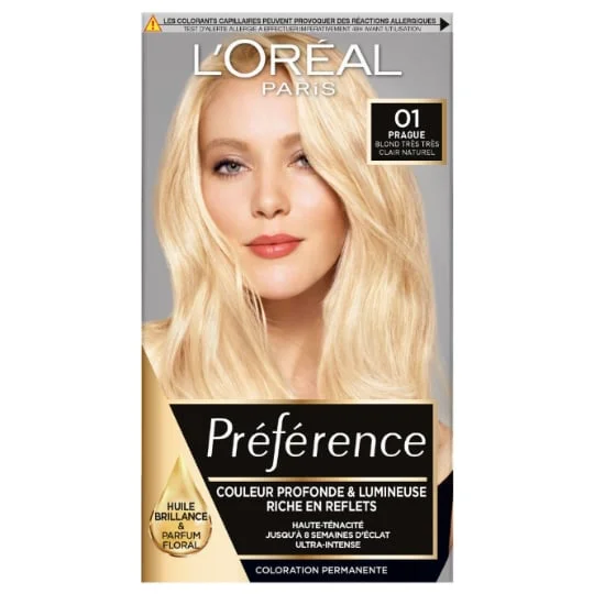 Coloration Cheveux Permanente 01 Prague Blond Très Très Clair Naturel
