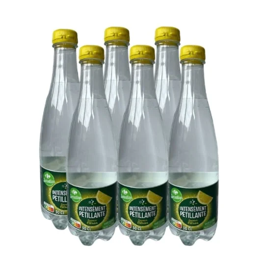 Eau pétillante saveur citron