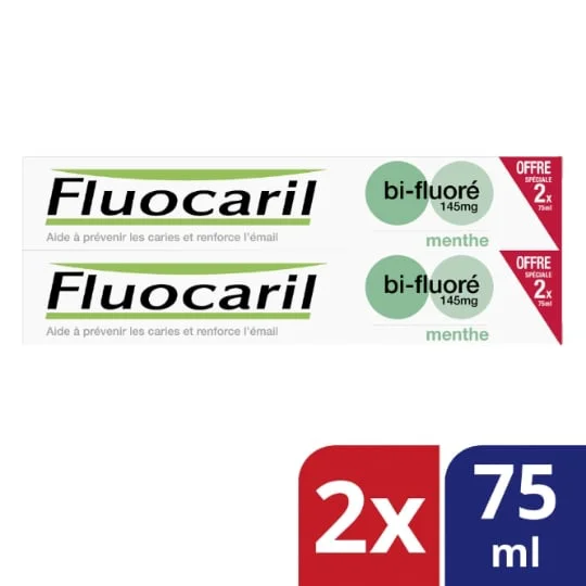 Dentifrice menthe bi-fluoré
