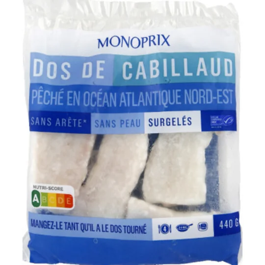 Dos de cabillaud msc