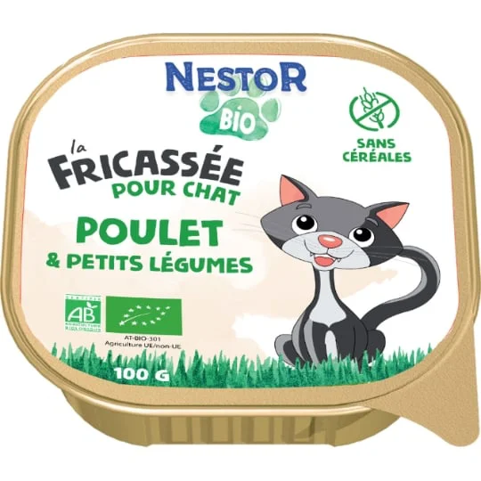 Pâtée pour chat volaille Bio