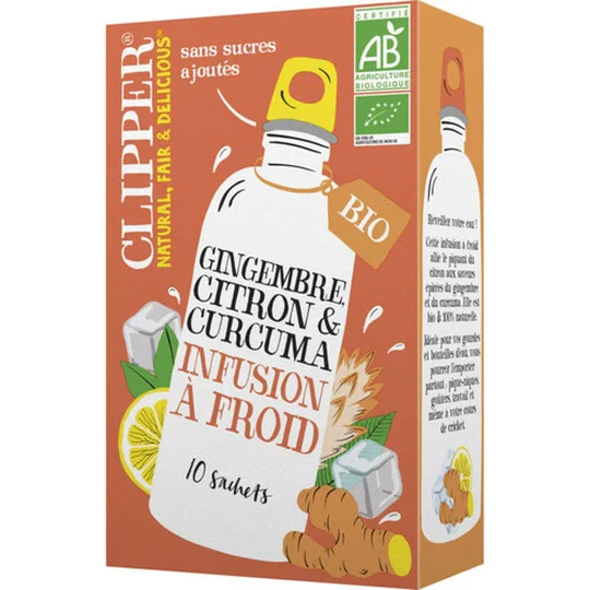 CLIP Infusion froide citron curcuma bio