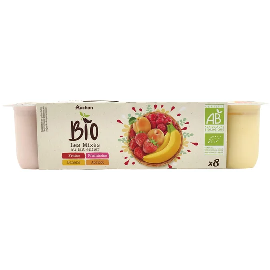 Yaourt brassé aux fruits mixés