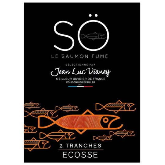 Jean Luc Vianey Le Saumon Fumé Ecosse 2 Tranches