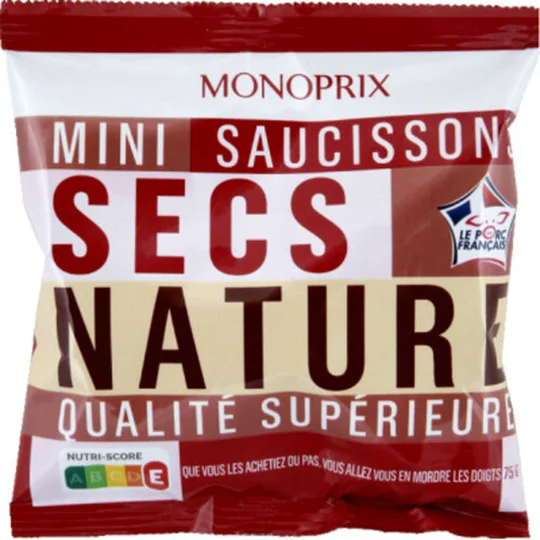 Mini saucissons secs nature