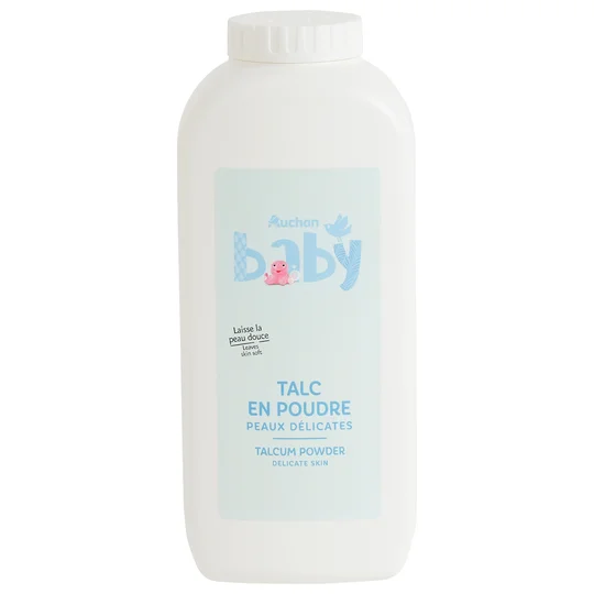 Talc en poudre pour peaux délicates