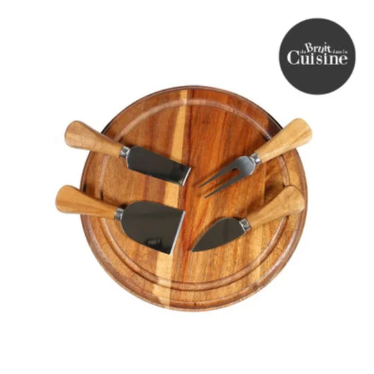 Plateau fromage et 4 couteaux