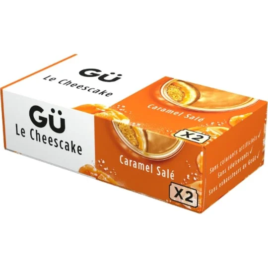 Dessert cheesecake caramel salé