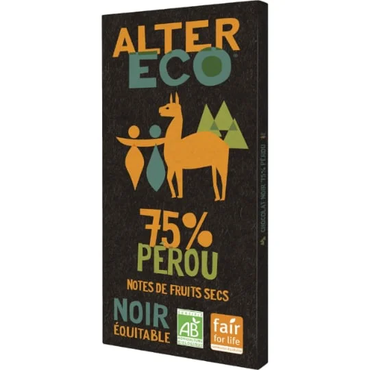 Chocolat noir 75% Pérou Bio