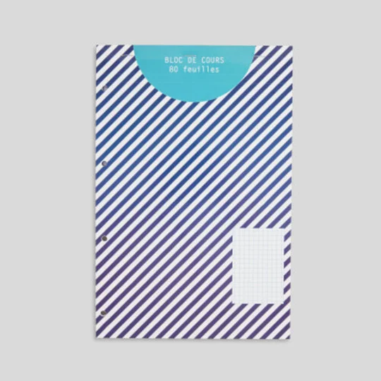 Bloc, 80 Pages, 21X32Cm, Petits Carreaux