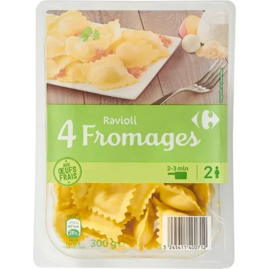 Pâtes fraîches Ravioli 4 fromages