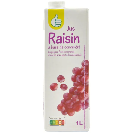 Jus de raisin brique