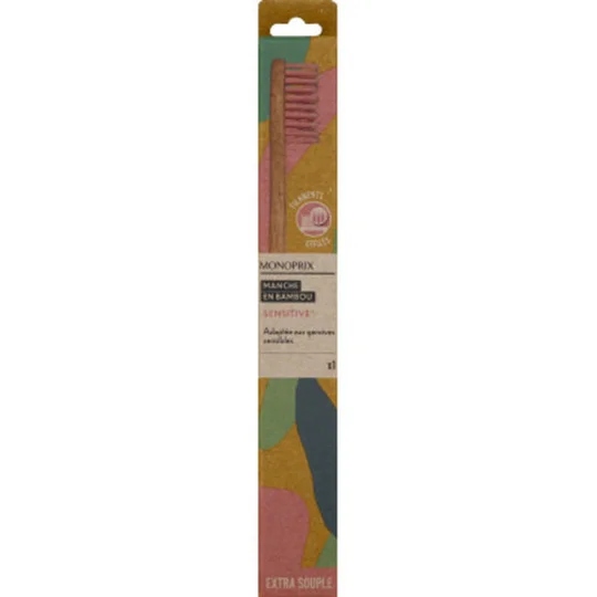 Brosse à dents en bambou souple
