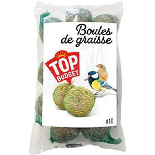 Boules de graisse pour oiseaux de jardin