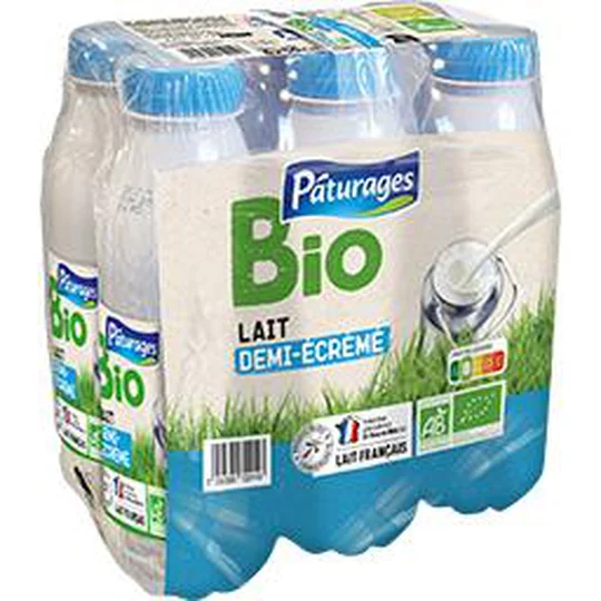 Lait demi-écrémé BIO