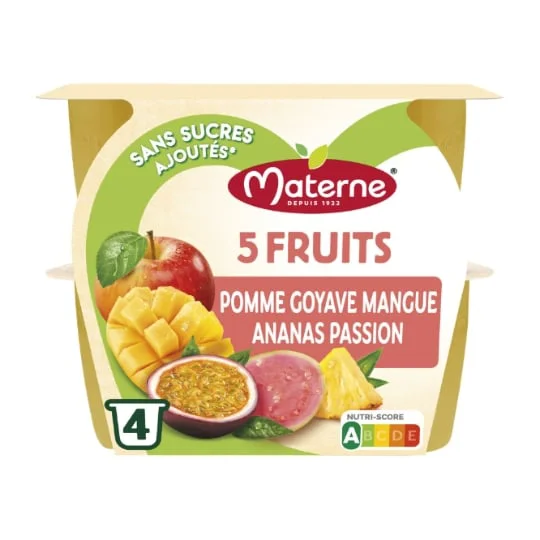 Compote 5 fruits exotiques