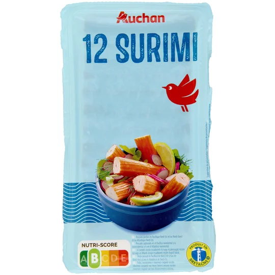 Bâtonnets de surimi saveur crabe MSC