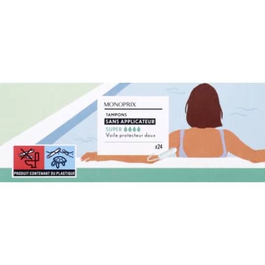 Tampons super sans applicateur