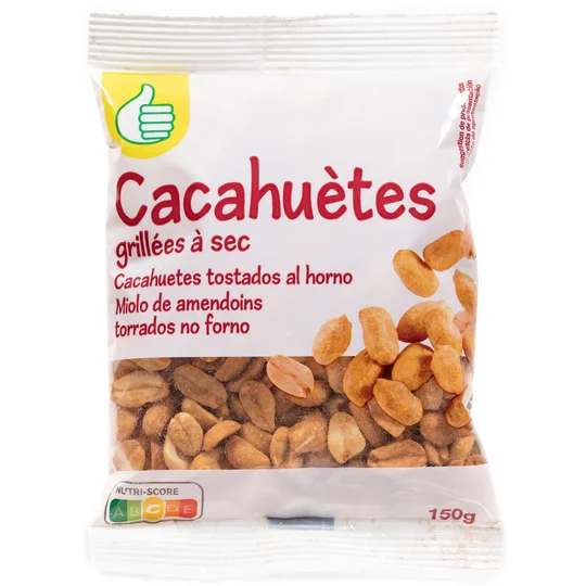 Cacahuètes grillées à sec