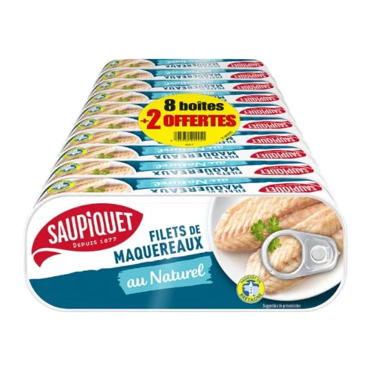 Filets de maquereaux au naturel