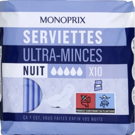 Serviettes ultra-minces Nuit