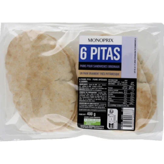 Pitas pain pour sandwiches originaux