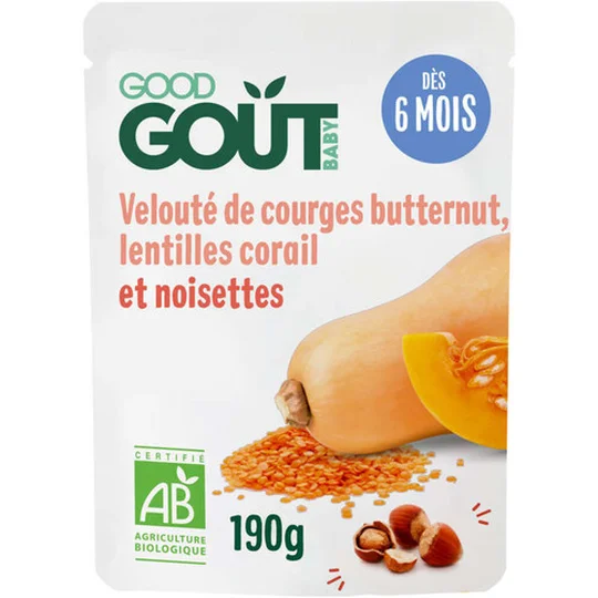 Good Goût kidz Velouté courge lentilles corail