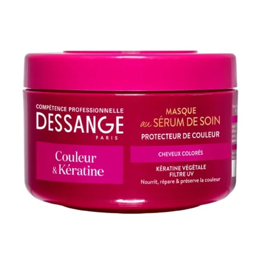 Masque Cheveux Couleur & Kératine Protecteur de Couleur Cheveux Colorés