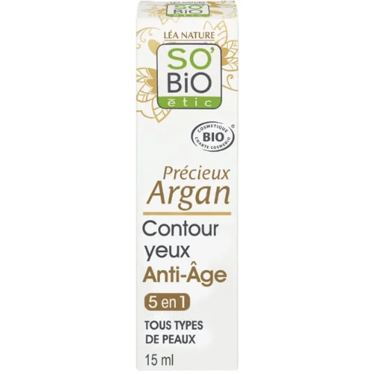 Soin Contour des Yeux et Lèvres Anti-Âge Précieux Argan Bio