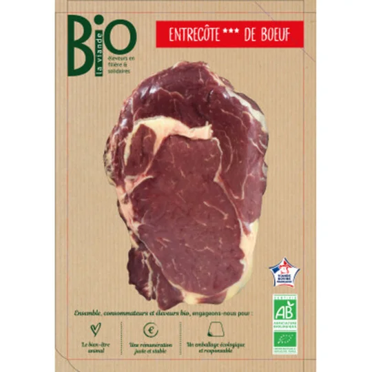 Bio la Viande Entrecôte de Boeuf x1