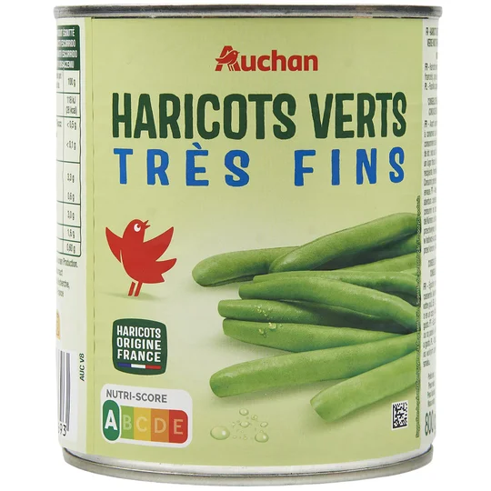 Haricots verts très fins