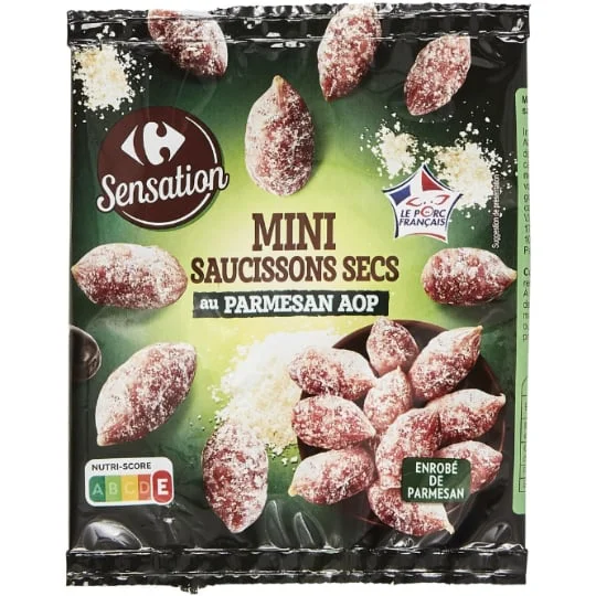 Mini saucissons secs au parmesan AOP