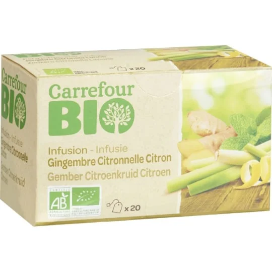 Infusion gingembre citronnelle citron