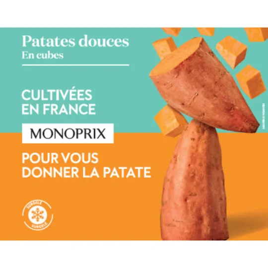 Patates douces en cubes