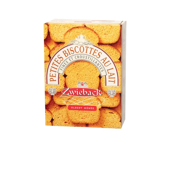 Petites biscottes au lait, fines et croustillantes