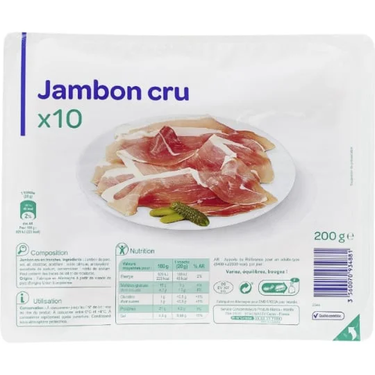 Jambon cru