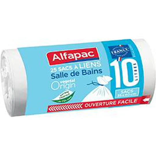 Sacs poubelle 10l pour la salle de bain avec liens