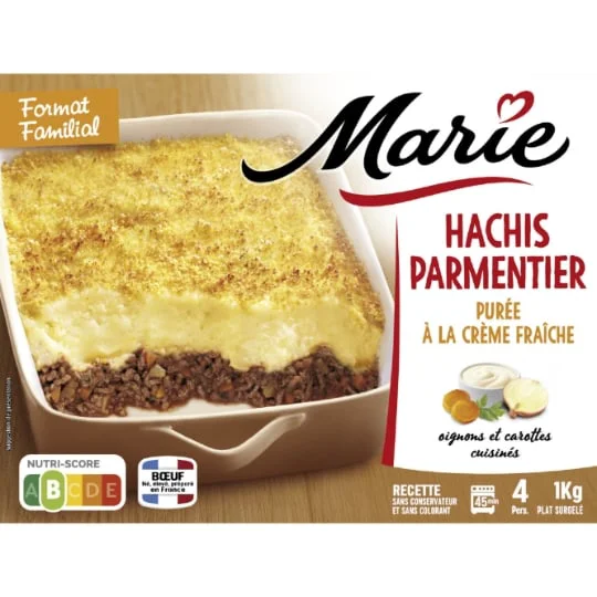 Plat cuisiné hachis parmentier