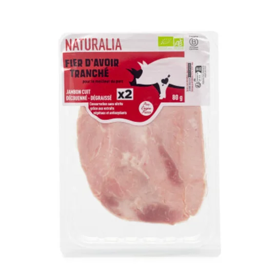 Jambon Dégraissé Découenné Tranche x2