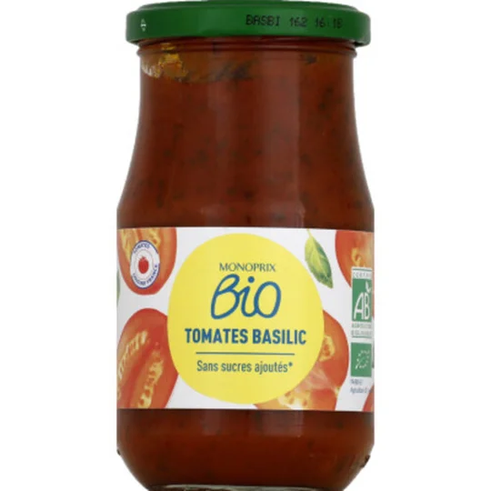 Sauce tomates basilic