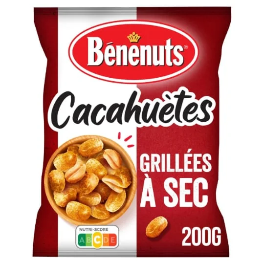 Cacahuètes grillées à sec