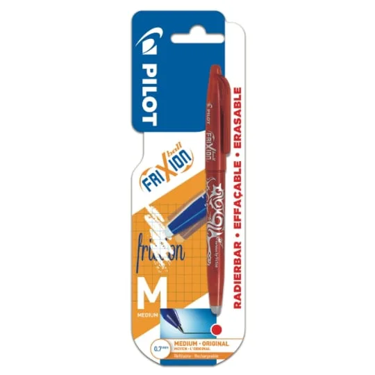 Stylo rollerball 07 mm Frixion Ball rouge