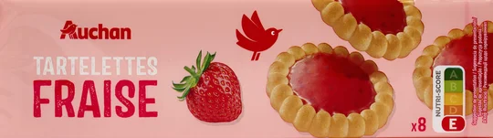 Tartelettes nappées saveur fraise