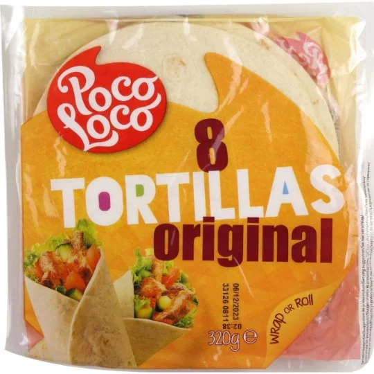 Tortillas fraiches 20cm x8